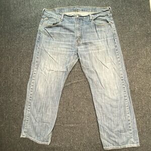 Levi's 569 Loose Fit Straight Leg City Retro Blue Jeans Men's 38x30 Denim‎